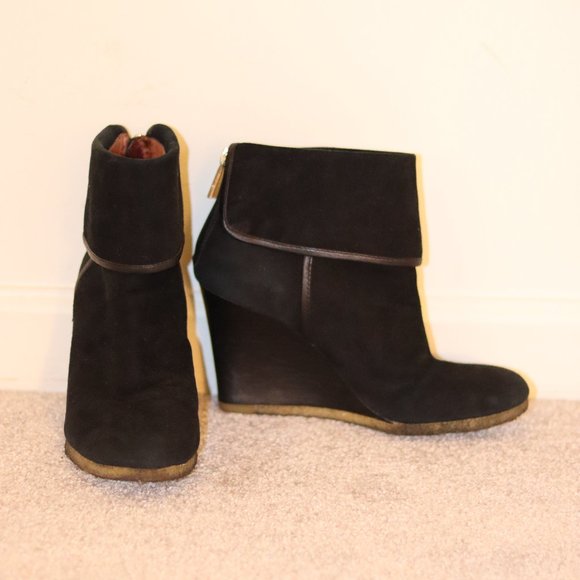 Louise et Cie Mont Benoit Black Suede Boots Size 9 - Picture 2 of 6